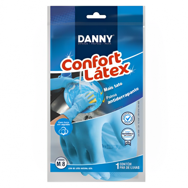 Luva de Látex Azul Confort DA-299 CA 4694...