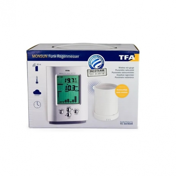 Pluviômetro Digital Sem Fio Com Sensor e ...