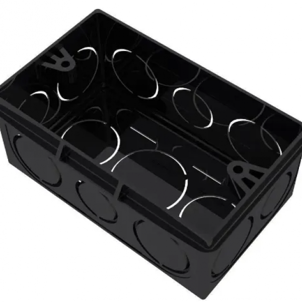 Caixinha de Luz PVC Cor: Preta 4 X 2 -BRA...