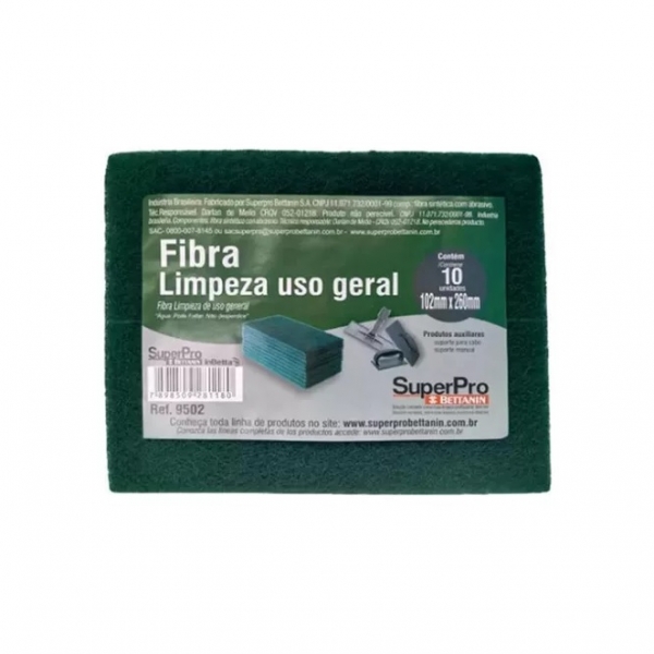 Fibra De Limpeza Uso Geral SUPERPRO (10 U...