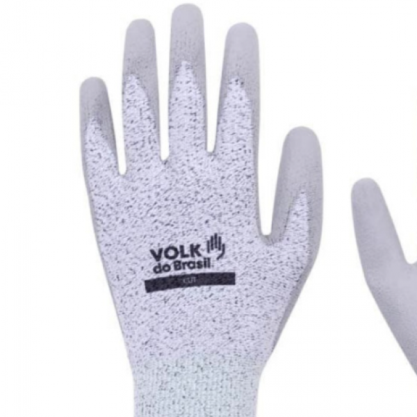 Luva Anticorte Cut Cinza CA: 37266 - VOLK