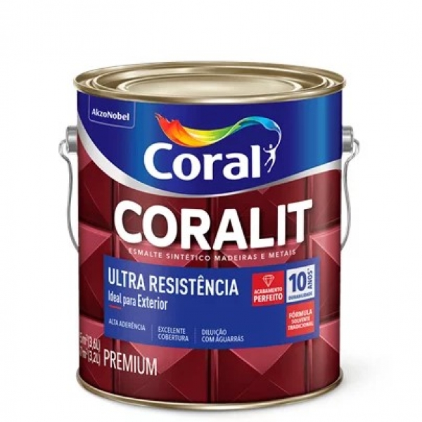 Tinta Esmalte Sintético Coralit Brilhante...