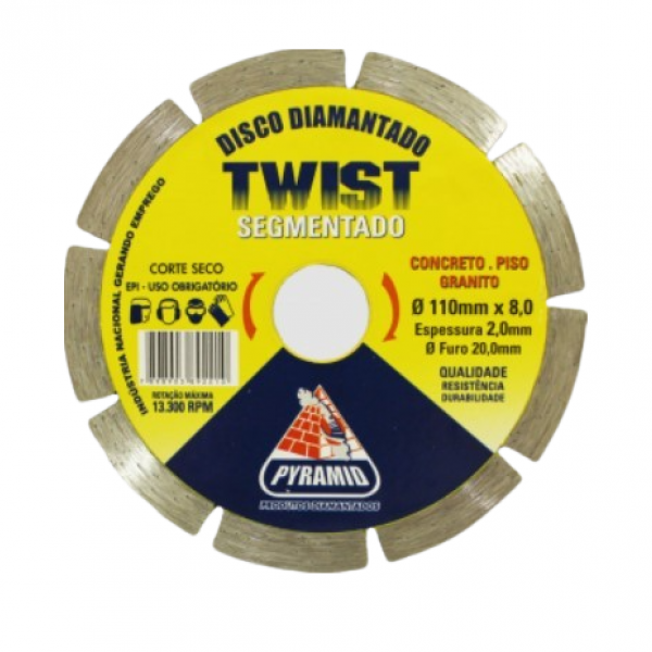 Disco Diamantado Segmentado (TWIST) 110 X...