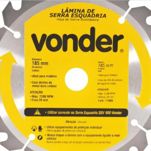 Serra Circular Widea  9.1/4 - 185 x 20 x ...