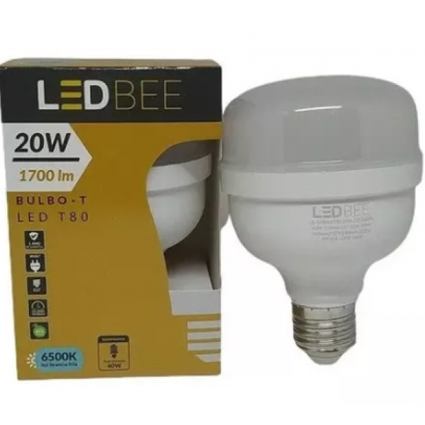 Lâmpada Led Globo T80 - 20w/6500k/BIVOLT ...