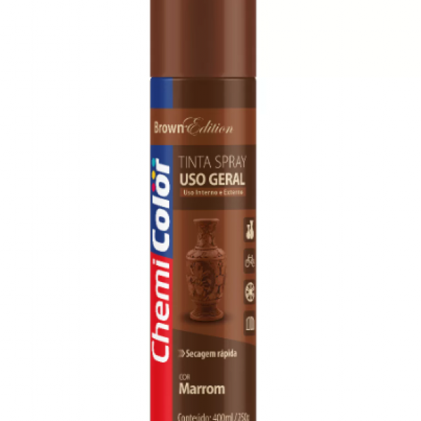 Tinta Spray Marrom de Uso Geral 400ml 068...