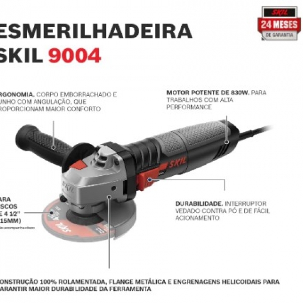 Esmerilhadeira Angular 220V/830W 9004 + C...