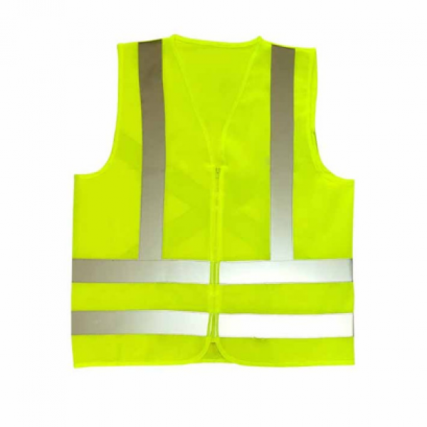 Colete Refletivo S/Bolso C/ Ziper Cor: Am...