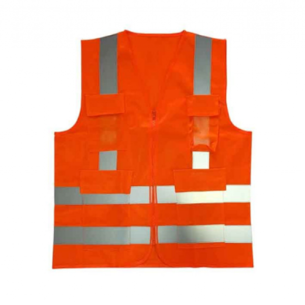 Colete Refletivo 4 Bolsos C/ Ziper Cor: L...