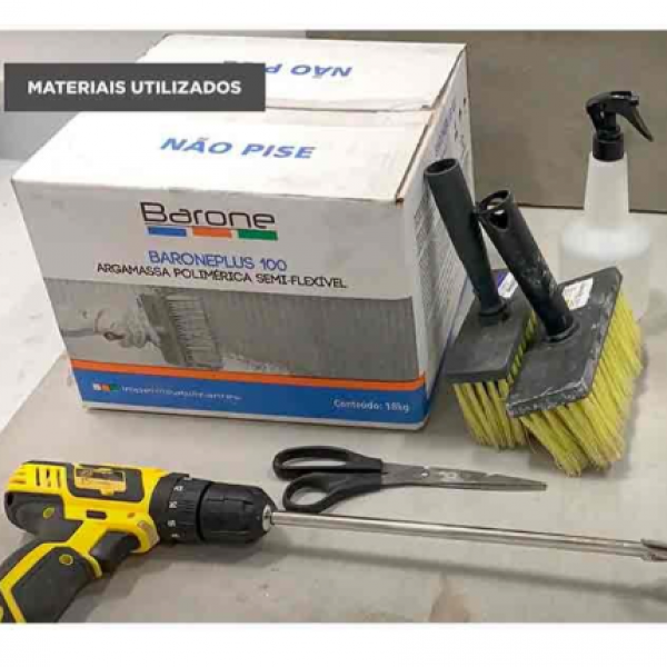 Argamassa Polimerica Semi Flexível Barone...