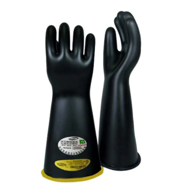 Luva Alta Tensão 20KV Classe 2 Cor: Preta...