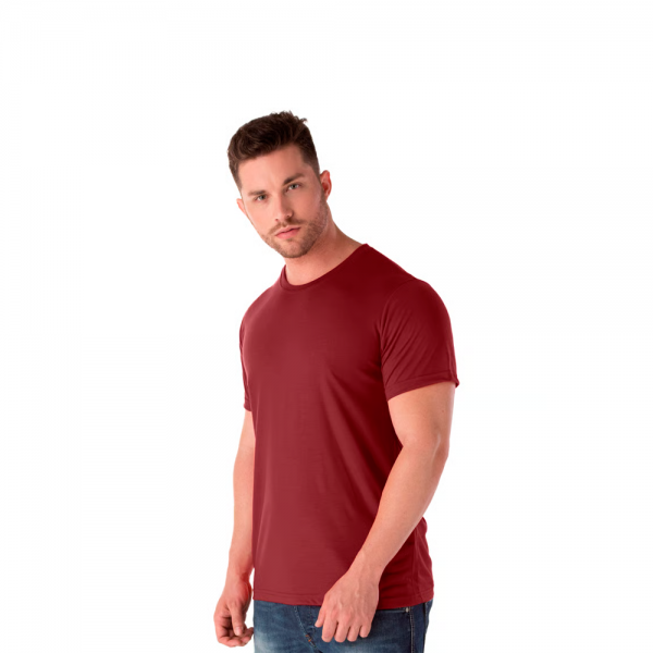 Camiseta Malha PV Gola Careca Manga Curta...