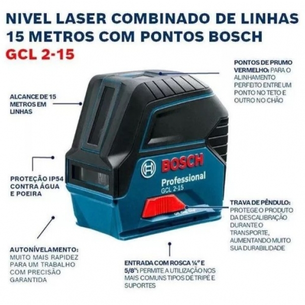 Nível À Laser GCL 2-15 G - Suporte Clipe ...