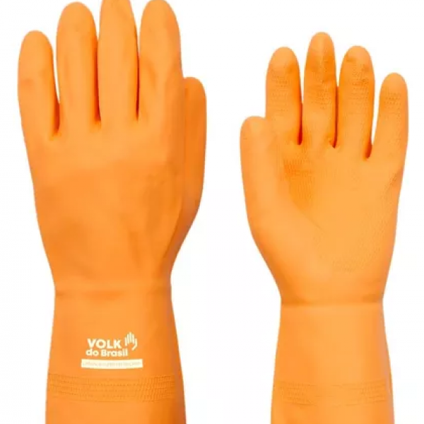 Luva Multiuso Latex Reforçada Laranja CA ...