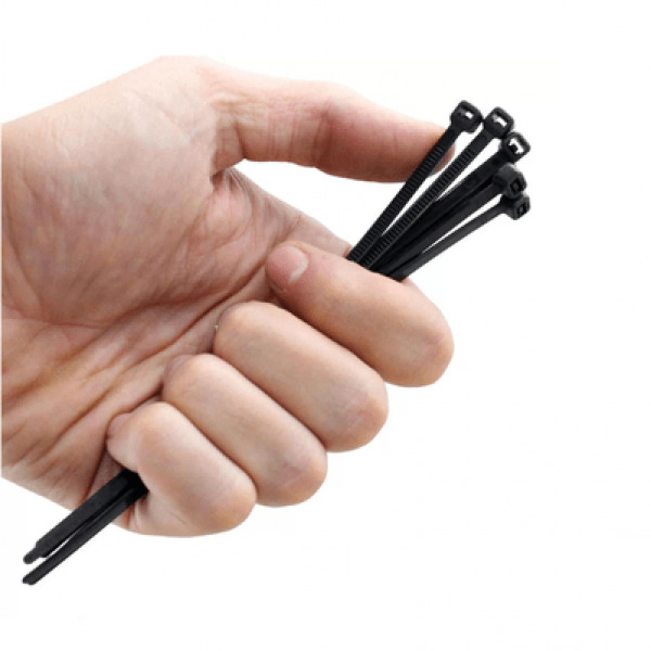 Abraçadeira Nylon (100 UNIDADES) Preta  -...