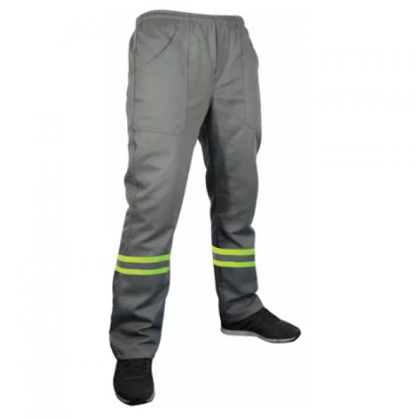 Calça Brim Prof. Leve Elastico Total C/ F...