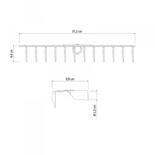 Ancinho 12 Dentes - S/ Cabo - REF: 77110/...