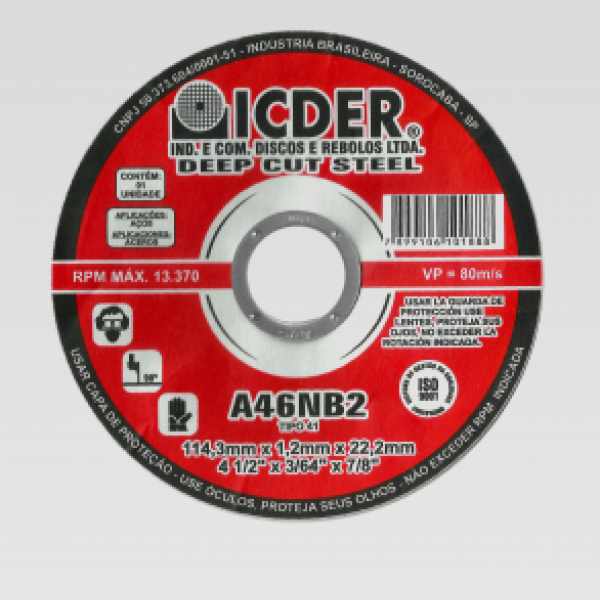 Disco Corte Ferro/ Inox DEEP CUT STEEL A4...