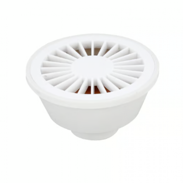 Ralo Sifonado Redondo PVC Cor: Branco REF...