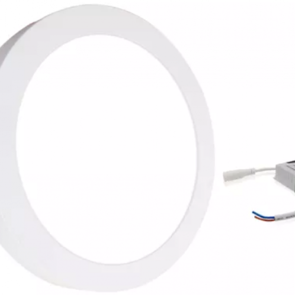 Luminaria Led Slim Sobrepor Redonda Bivol...