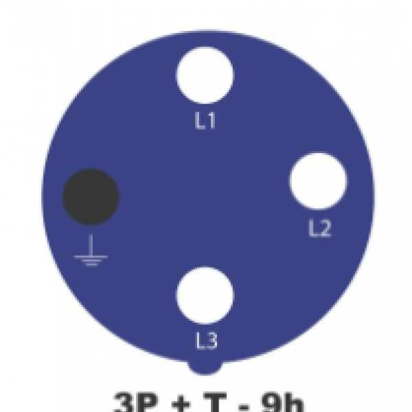 Tomada De Acoplamento 3P+T - Azul - REF: ...