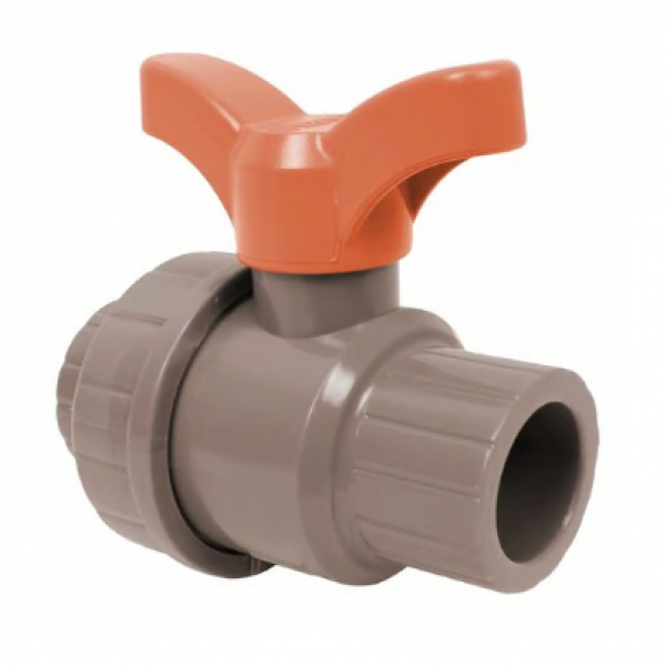 Registro Esfera PVC Soldavel Cor: Marrom ...