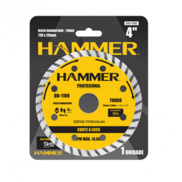 Disco Diamantado Turbo Profissional 4.3/8...