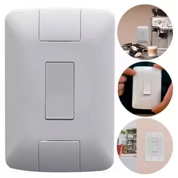 Conjunto 1 Interruptor Paralelo C/ Placa ...