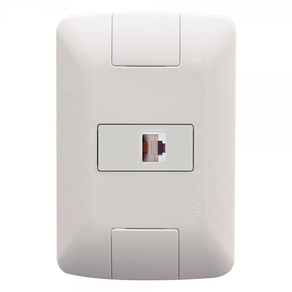 Conjunto com 1 Tomada Telefone RJ11 4x2 5...