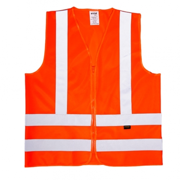 Colete Refletivo Sem Bolso Com Zíper (Lar...