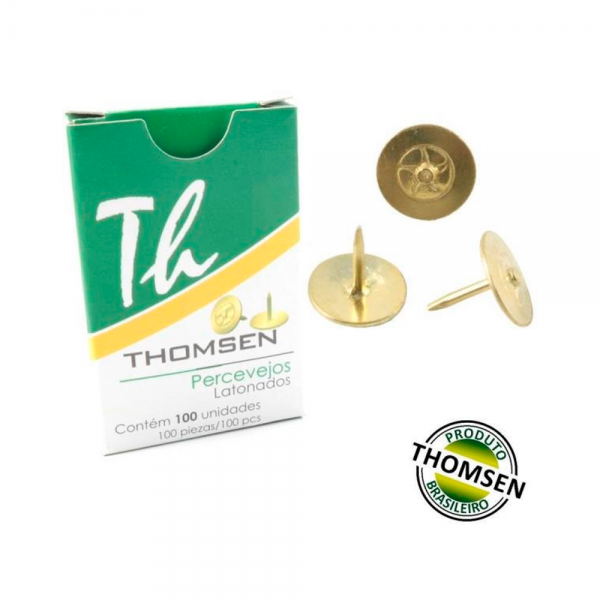 Percevejos Latonados ACC 9mm 100un Thomsen