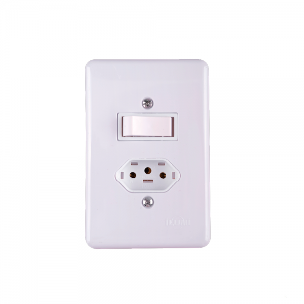 Conjunto 1 Interruptor Paralelo + 1 Tomad...