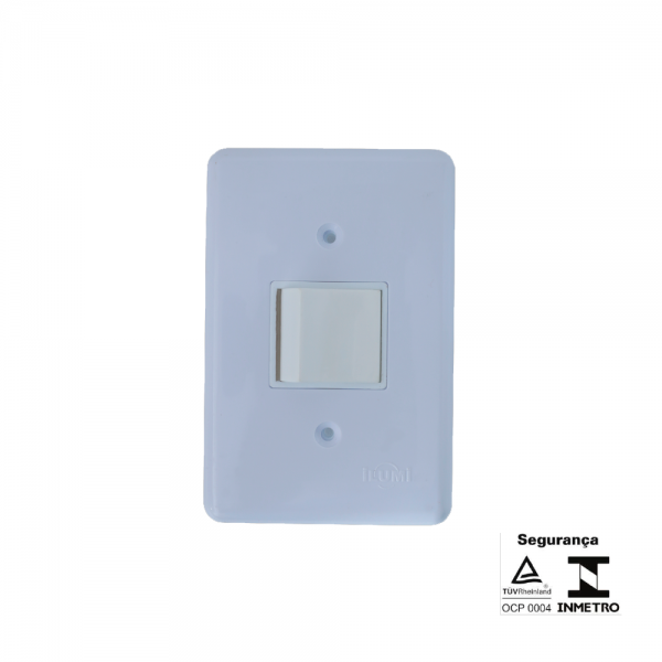 Conjunto 1 Interruptor Bipolar Com Placa ...