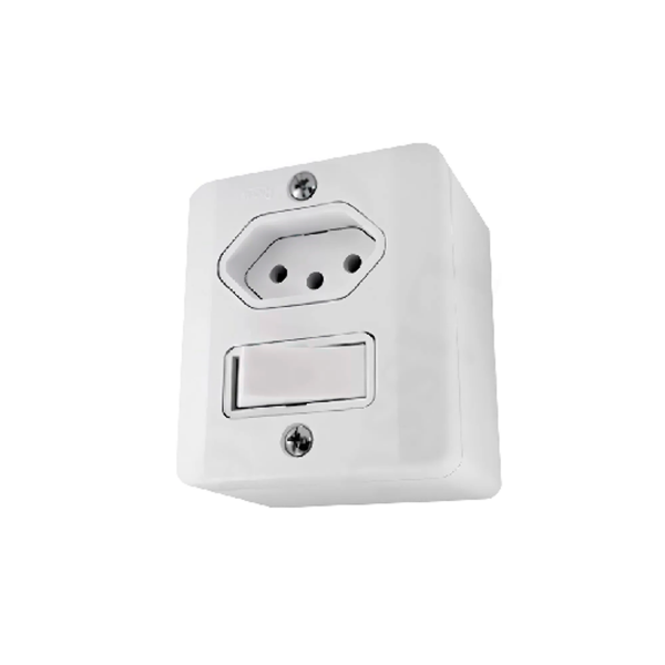 Conjunto 1 interruptor paralelo + 1 Tomad...