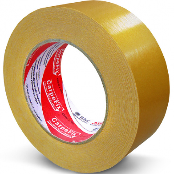 Fita Dupla Face Carpefix Cor: Branco 45mm...
