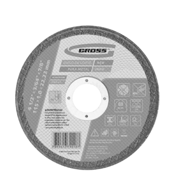 Disco Corte Ferro Inox 4.1/2 X 7/8 X 3/64...