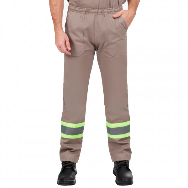 Calça Brim Pesado Elástico Total FX Refle...