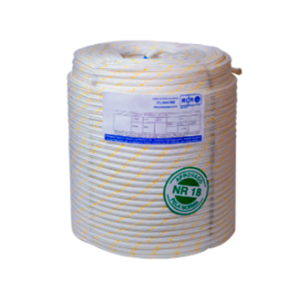 Corda Tipo Bombeiro NR18 12mm X 100Mts 02...
