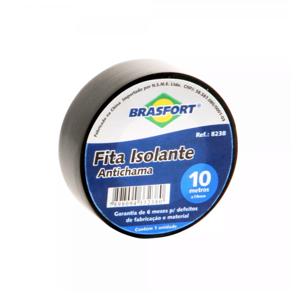 Fita Isolante Antichama Preta 19mm x 10m ...