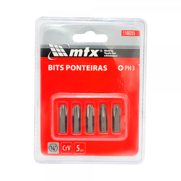 Jogo de Bits Phillips PH3 CRV 1/4 x 25mm ...