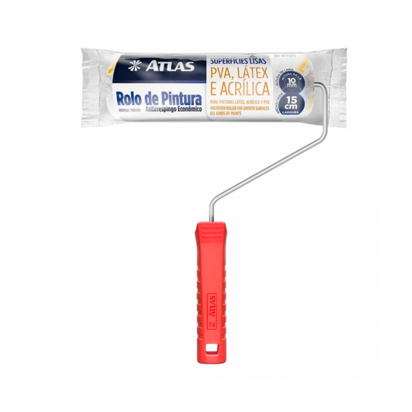 Rolo de Pintura Lã Antirrespingo 15cm AT7...