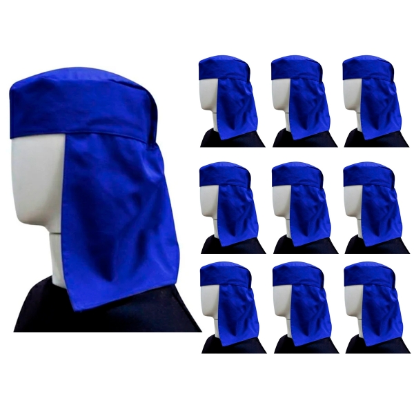 Kit 10 Touca Brim Soldador Tipo Árabe Azu...