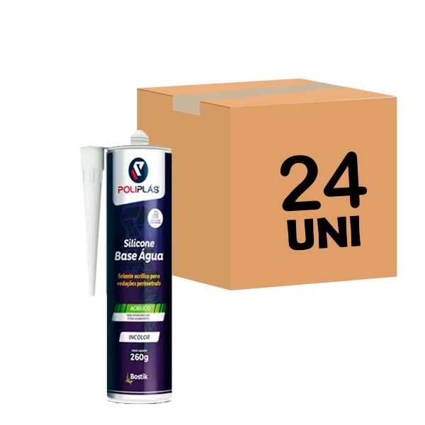 Kit 24 Silicone Acrílico Base De Água 400...