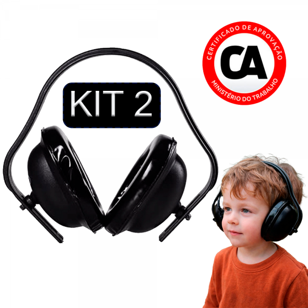 Kit 2 Protetor Abafador Auditivo Concha p...