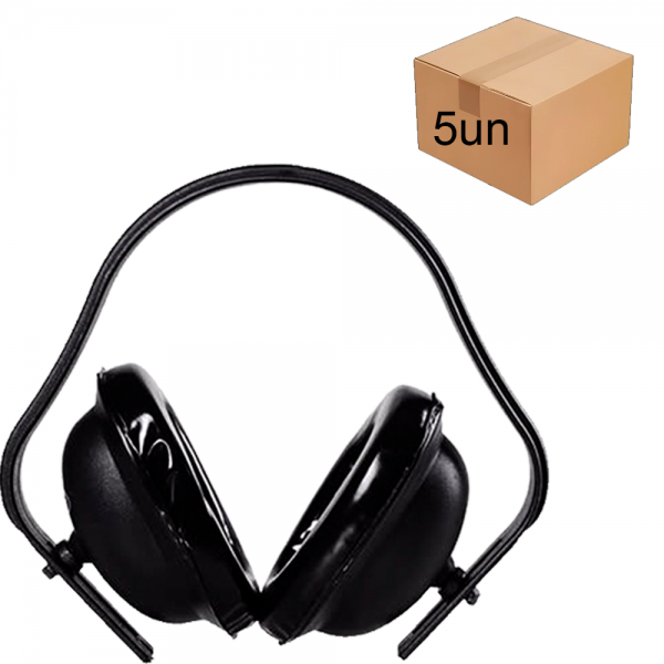 Kit 5 Unidades Protetor Auditivo Concha E...