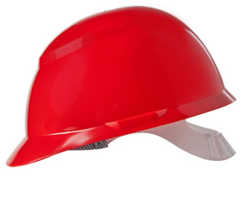 Capacete Com Carneira Classe A e B Vermel...
