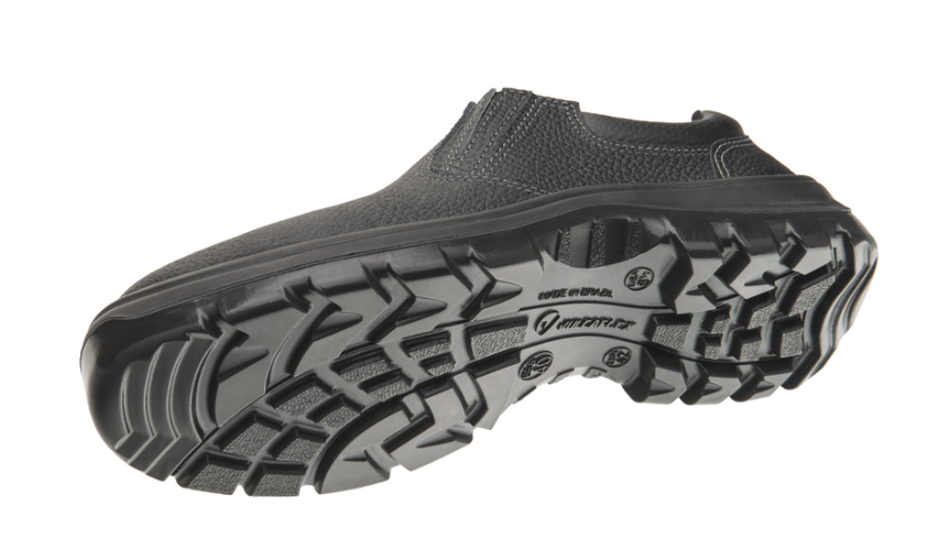 Tenis de Couro Elastico Bico Aço Cor: Pre...