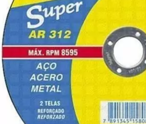 Disco Corte Ferro/Inox SUPER AR312 - REF:...