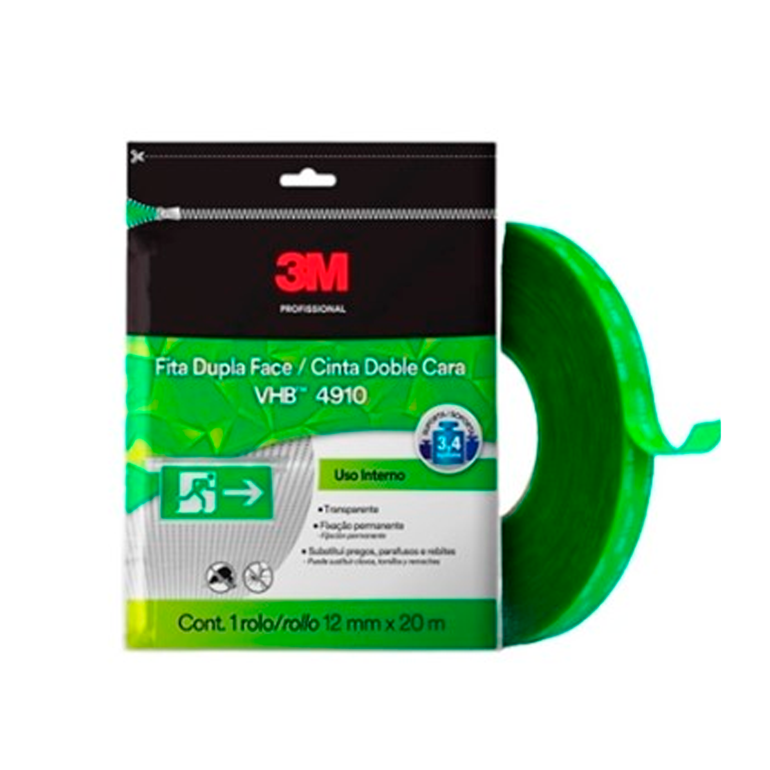 Fita Dupla Face VHB 19MM X 20MTS  H000231...