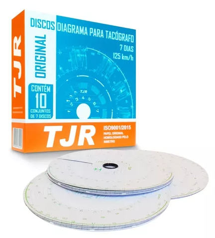 Disco Diagrama P/ Tacografo 7 Dias 125KM/...